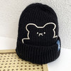 【深层保暖更舒适】帽子女春秋冬天ins潮小熊卡通可爱针织毛线百搭时尚护耳保暖冷帽 商品缩略图9