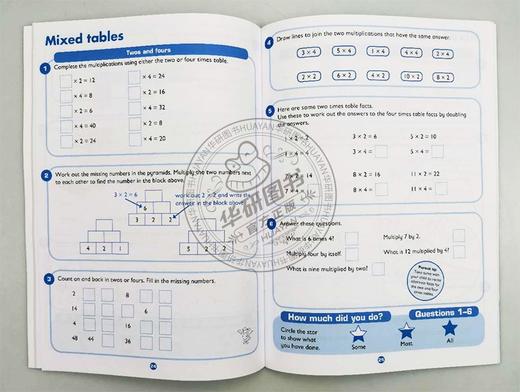 柯林斯易学儿童KS2英语练习册乘法表2册 英文原版 Collins Easy Learning KS2 Times Tables 英国小学5-11岁 英文版原版英语书籍 商品图1
