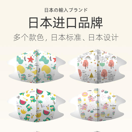 日本丹之荣三层防护一次性儿童专用口罩 商品图4