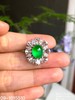 09-1015510，玻璃种木那艳绿蛋面戒指，具体价格微信咨询 商品缩略图5