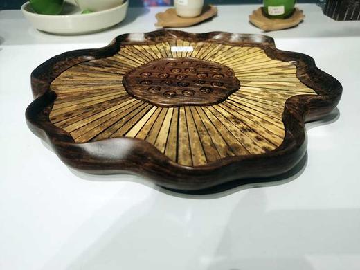 荷花茶盘° 湘妃竹 商品图2
