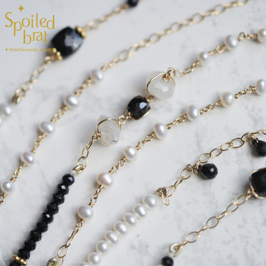 SpoiledBrat Jewelry尖晶石珍珠长鏈 商品图2