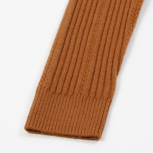 METTE羊绒世家21年女士100%山羊绒时尚高领抽条弹力修身内搭毛衣 商品图4