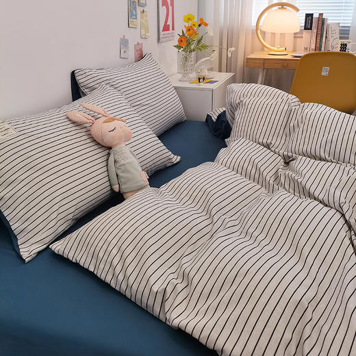 【欧贝尔专场】日系简约风磨毛四件套 商品图5