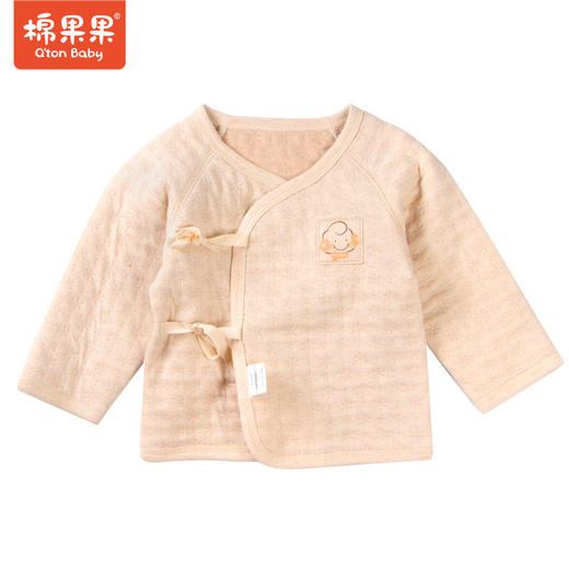 棉果果秋冬季新疆彩棉男童女童空气层半背衣M401110117601 商品图0