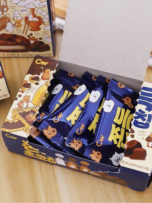 韩国进口零食CW青右巧克力味夹心打糕麻薯糯米糍小吃青佑糕点点心 商品图2