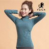 【七十二小时发货】壁虎瑜伽【2110SY0111】半高领加绒高弹长袖（有胸垫） 商品缩略图2