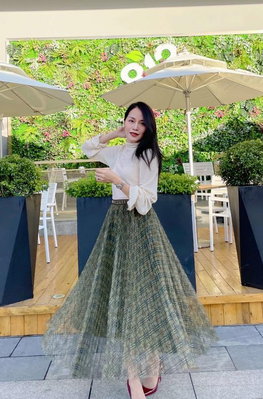 3B4382--棕绿色半裙 商品图9