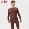 Threegun三枪 【双色羊毛蚕丝】暖绒圆领男士保暖内衣套装-23891D021 商品缩略图5