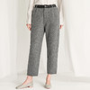 Famecoco范可儿灰色毛呢裤冬季羊毛直筒裤F218GA001 商品缩略图0