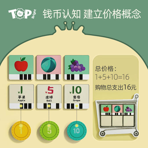 【宝宝财商培养记账包 电子零钱包】特宝儿电子收银机 儿童过家家玩具 财商从娃抓起 商品图3