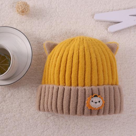 【舒享无感佩戴】新款宝宝秋冬季可爱超萌婴儿帽毛线帽保暖套头帽爱心针织帽子 商品图5