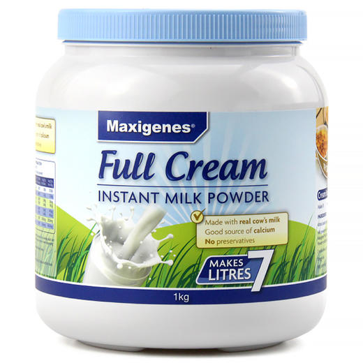 【YZ】澳洲Maxigenes美可卓蓝胖子蓝妹子全脂脱脂高钙儿童孕妇奶粉 商品图0