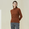 METTE羊绒世家21年女士100%山羊绒时尚高领抽条弹力修身内搭毛衣 商品缩略图2