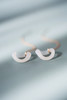 Qinny ｜流光幻影｜18K金和田玉莫比乌斯环 流动 白玉 极简 耳线耳饰 商品缩略图2