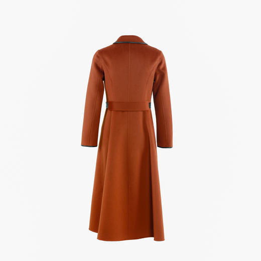 拼色气质款收腰双面手工大衣（附腰带） 商品图3