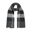 【国内现货】BURBERRY/博柏利 男女通用款中调灰色格纹羊绒围巾 39997101 商品缩略图4