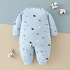 【纯棉当道 妈妈放心】A类纯棉婴儿连体衣秋冬保暖加厚棉质夹棉新生儿衣服爬服婴儿宝宝哈衣 商品缩略图2