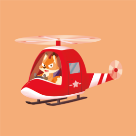 1阶-动物交通：直升机