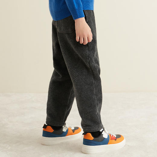 【童装加绒加厚拼接裤】21年秋冬新品男童加绒保暖裤舒适百搭休闲裤 商品图4