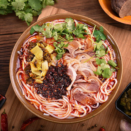 苗姑娘 贵州特产 原汤米粉组合 羊肉粉*2+牛肉粉*2+贵州红酸汤*3+香辣脆*1 商品图2