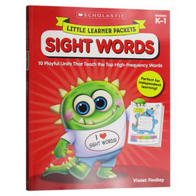学乐小学英语练习册 高频词汇 英文原版 Scholastic Little Learner Packets Sight Words 儿童英语单词学习 英文版原版书籍 正版