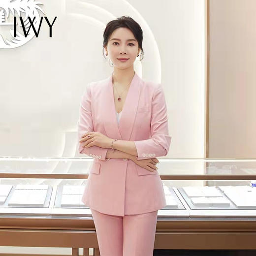 IWY/陈数-明星同款粉色西装套装通勤工作服201015CP1 商品图0
