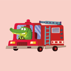 1阶-动物交通：消防车