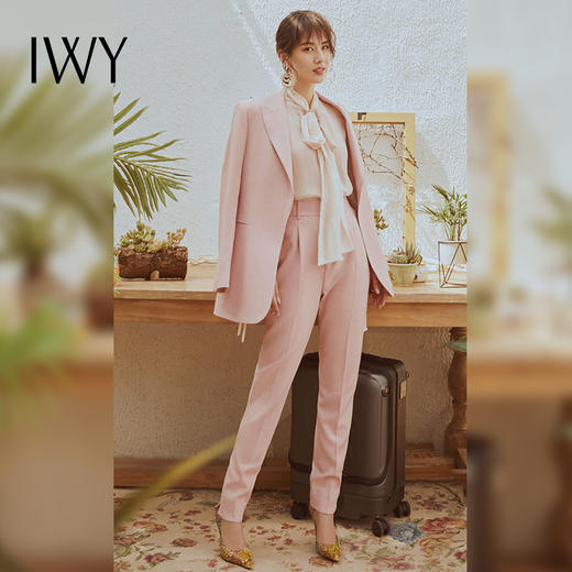 IWY/ 黄圣依-明星同款粉色西服西裤CP9369-P 商品图1