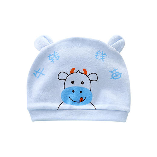 【初生宝宝专用】纯棉婴儿帽子秋冬棉质新款卡通新生儿宝宝胎帽初生宝宝儿童帽 商品图1