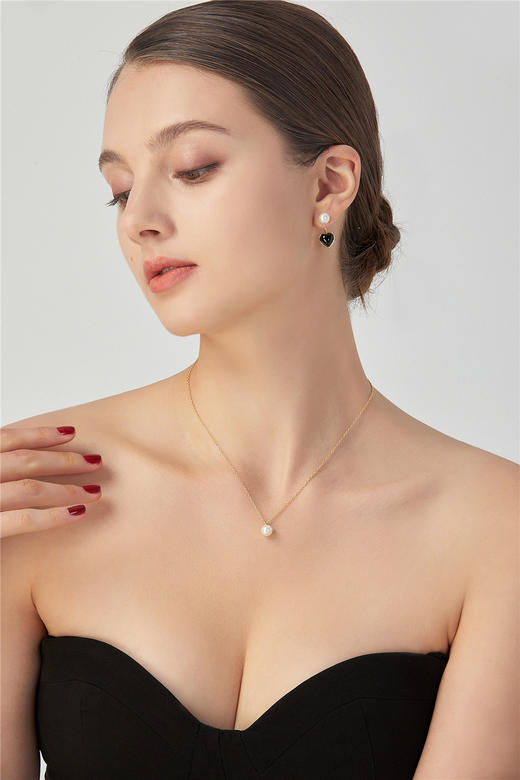 Pearl moments 黑玛瑙珍珠耳环 商品图1