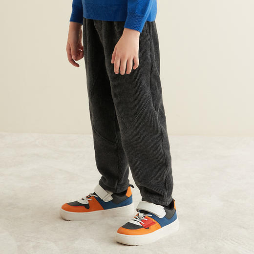 【童装加绒加厚拼接裤】21年秋冬新品男童加绒保暖裤舒适百搭休闲裤 商品图2