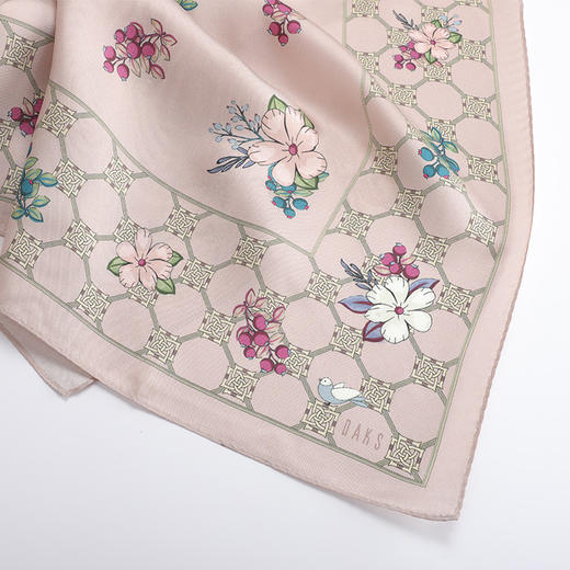 DA*S韩系时尚前为摩登风格小清新百搭桑蚕丝丝巾 WXWD088 01R 商品图3