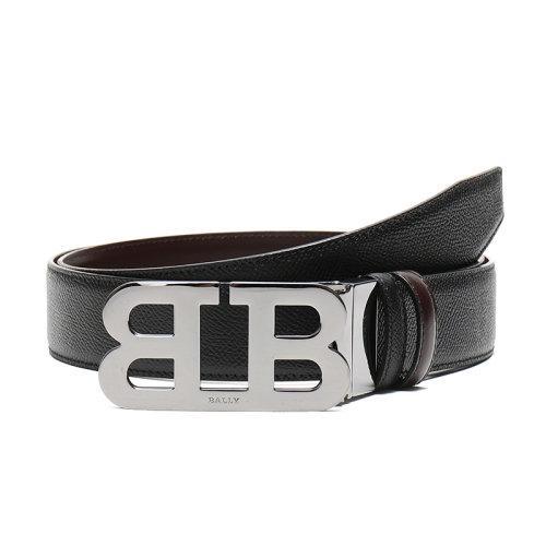 【现货秒发】BALLY/巴利 男士皮质板扣式双面皮带腰带 MIRROR B 35 M 商品图1