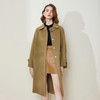 LH9B8斯尔丽瑟俪2021新款翻领大口袋茧型通勤长款外套女羊毛双面呢大衣 商品缩略图1