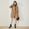LH9A8斯尔丽瑟俪2021新款翻领淑女气质单排扣大口袋收口袖大衣女双面呢 商品缩略图3
