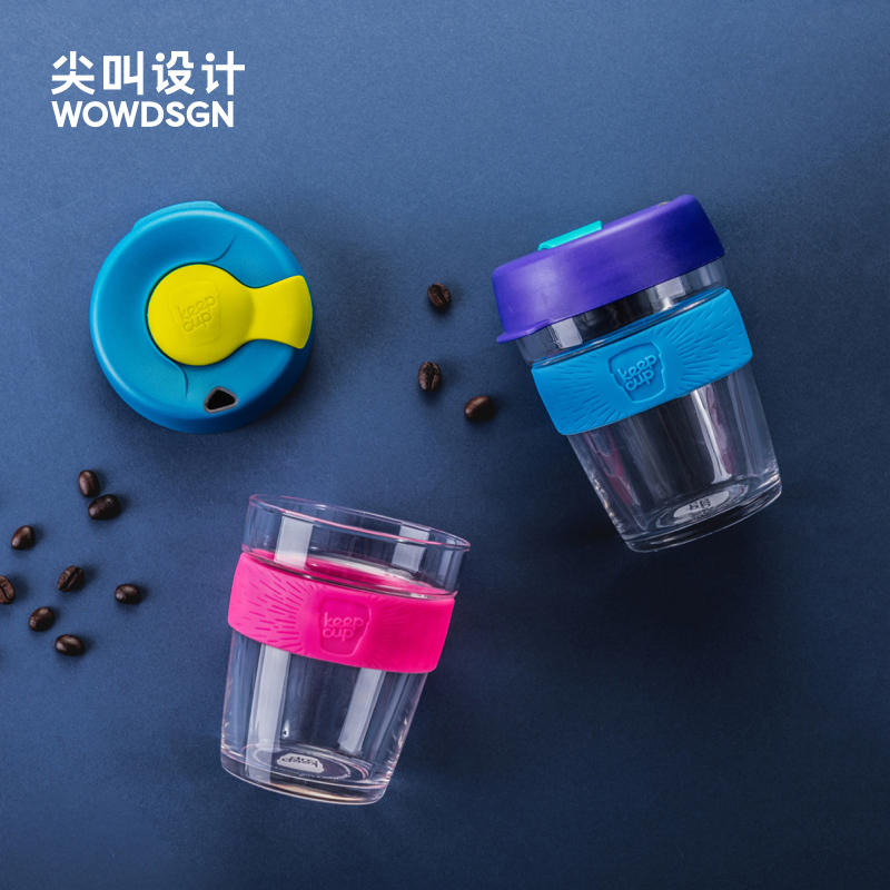 尖叫设计 Keepcup咖啡杯玻璃便携随手随行杯子创意网红款水杯