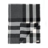 【国内现货】BURBERRY/博柏利 男女通用款中调灰色格纹羊绒围巾 39997101 商品缩略图0