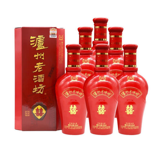 泸州老酒坊喜字坛白酒52度【500ml】 商品图0