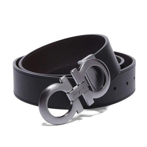 【现货秒发】Salvatore Ferragamo/菲拉格慕 男士牛皮板扣式双面皮带腰带 675542 商品图8