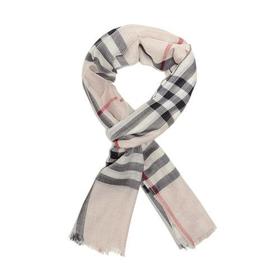 【现货秒发】BURBERRY/博柏利 男女通用款经典格纹混纺围巾 80154071