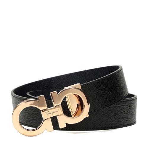 【现货秒发】Salvatore Ferragamo/菲拉格慕 男士牛皮板扣式双面皮带腰带 675542 商品图0