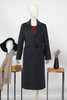FOCALS福柯斯冬季新款修身中长款纯色羊毛羊绒大衣外套FYBDK823AN 商品缩略图5