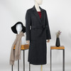 FOCALS福柯斯冬季新款修身中长款纯色羊毛羊绒大衣外套FYBDK823AN 商品缩略图1