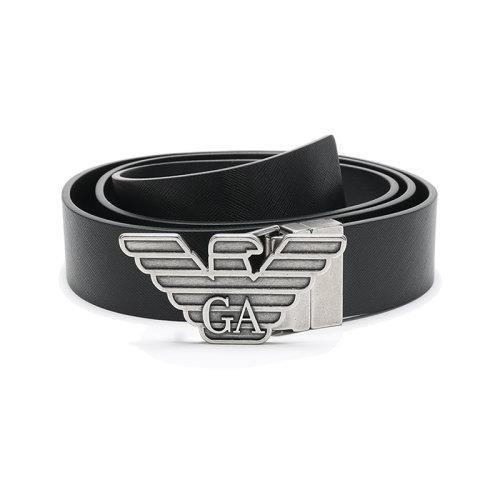 【国内现货】Emporio Armani/安普里奥阿玛尼   男士牛剖层移膜革/聚氨酯针扣/板扣可替换扣头双面皮带腰带 Y4S270 YLP4X 商品图1