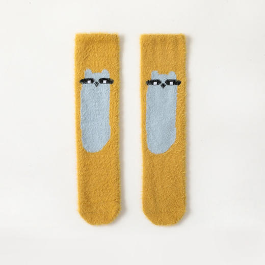 【3双装 蓬松柔软 加厚保暖】A类新款秋冬宝宝袜子加厚貂绒儿童长筒袜婴儿长袜男童女童婴童袜 商品图8