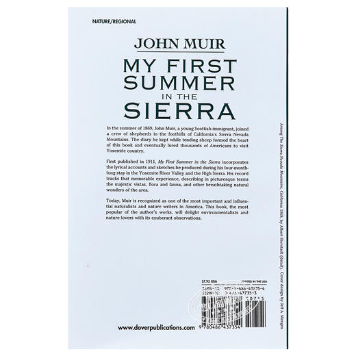 【中商原版】夏日走过山间 豆瓣阅读 英文原版 My First Summer in the Sierra 商品图1