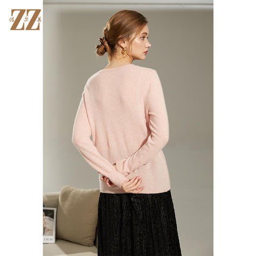 佐尔美2021冬季新款 100%山羊绒气质百搭羊绒衫女E14MS06 商品图4