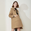 LH9A8斯尔丽瑟俪2021新款翻领淑女气质单排扣大口袋收口袖大衣女双面呢 商品缩略图2