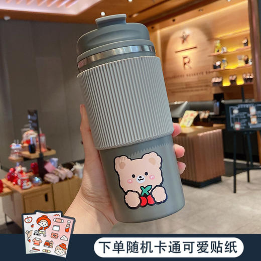 【简约咖啡杯】便携办公304不锈钢杯子餐饮用具大容量车载保温杯男女学生水杯 商品图9